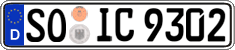 German license plate, Regular plates