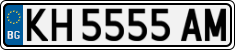 License plate of Bulgaria, Cars