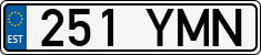 License plate of Estonia, Regular car plates