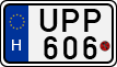 license plates of Hungary, Motorcycles (1990)