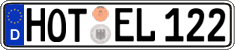 German license plate, Regular plates