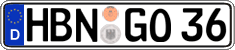 German license plate, Regular plates