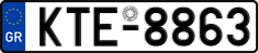 License plate of Greece, Cars