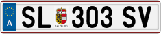 License plate of Austria, Regular plates