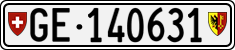 License plate of Switzerland, Cars