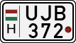 license plates of Hungary, Motorcycles (1990)