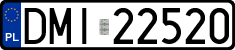 License plates of Poland, Regular car plates
