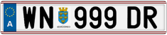 License plate of Austria, Regular plates