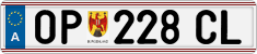 License plate of Austria, Regular plates