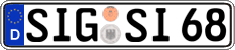 German license plate, Regular plates