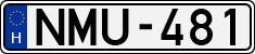 license plates of Hungary, Cars (1990)