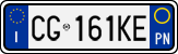 License plate of Italy, Cars (1994 year series)