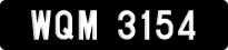 License plate of Malaysia, A(BC) 1(234)