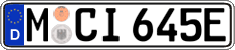 German license plate, Electric vehicles