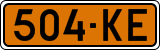 License plate of Finland, Special vehicles