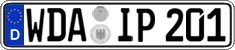 German license plate, Regular plates