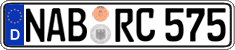 German license plate, Regular plates