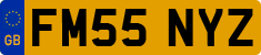 License plate of the United Kingdom, 2001 year system