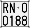 License plate of Italy, Motorcycles (1927 year series)