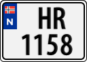 License plate of Norway, Trailers, motorcycles, special vehicles