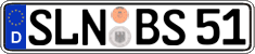 German license plate, Regular plates