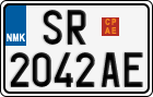 License plate of North Macedonia, Regular plates (2012)