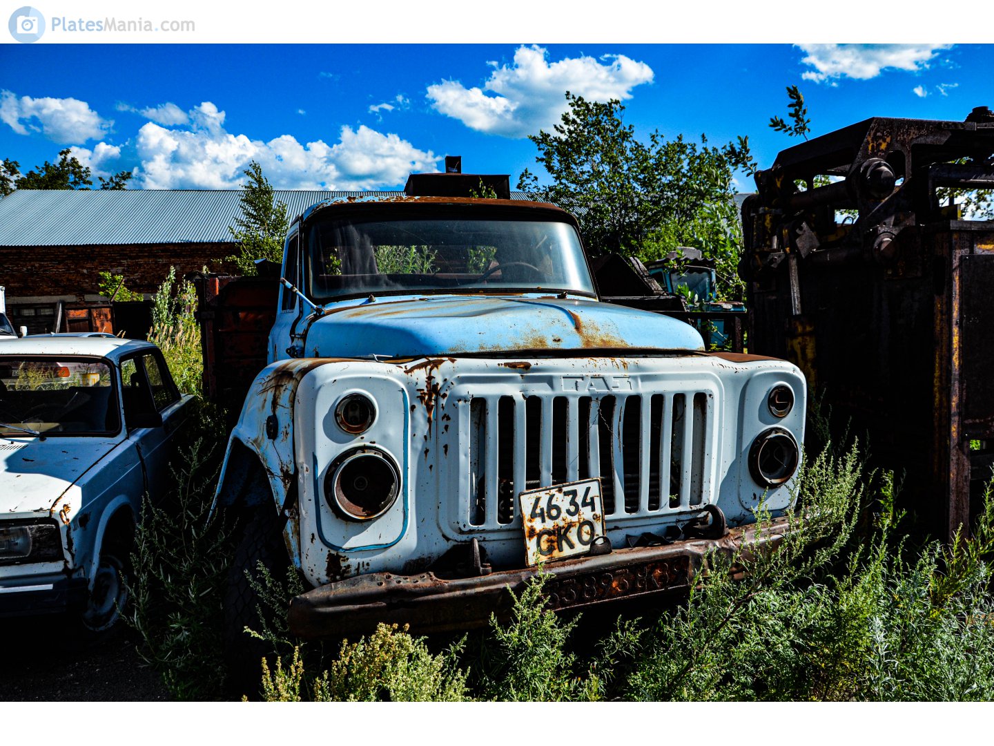 4634 СКО, License plate without vehicle 