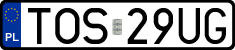 License plates of Poland, Regular car plates
