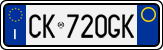 License plate of Italy, Cars (1994 year series)