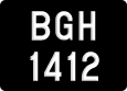 License plate of Malaysia, A(BC) 1(234)
