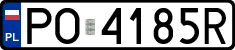 License plates of Poland, Regular car plates
