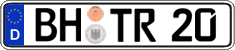 German license plate, Regular plates