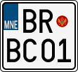 License plate of Montenegro, Motorcycles