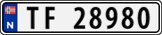 License plate of Norway, Cars