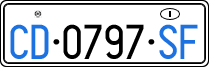 License plate of Italy, Diplomatic