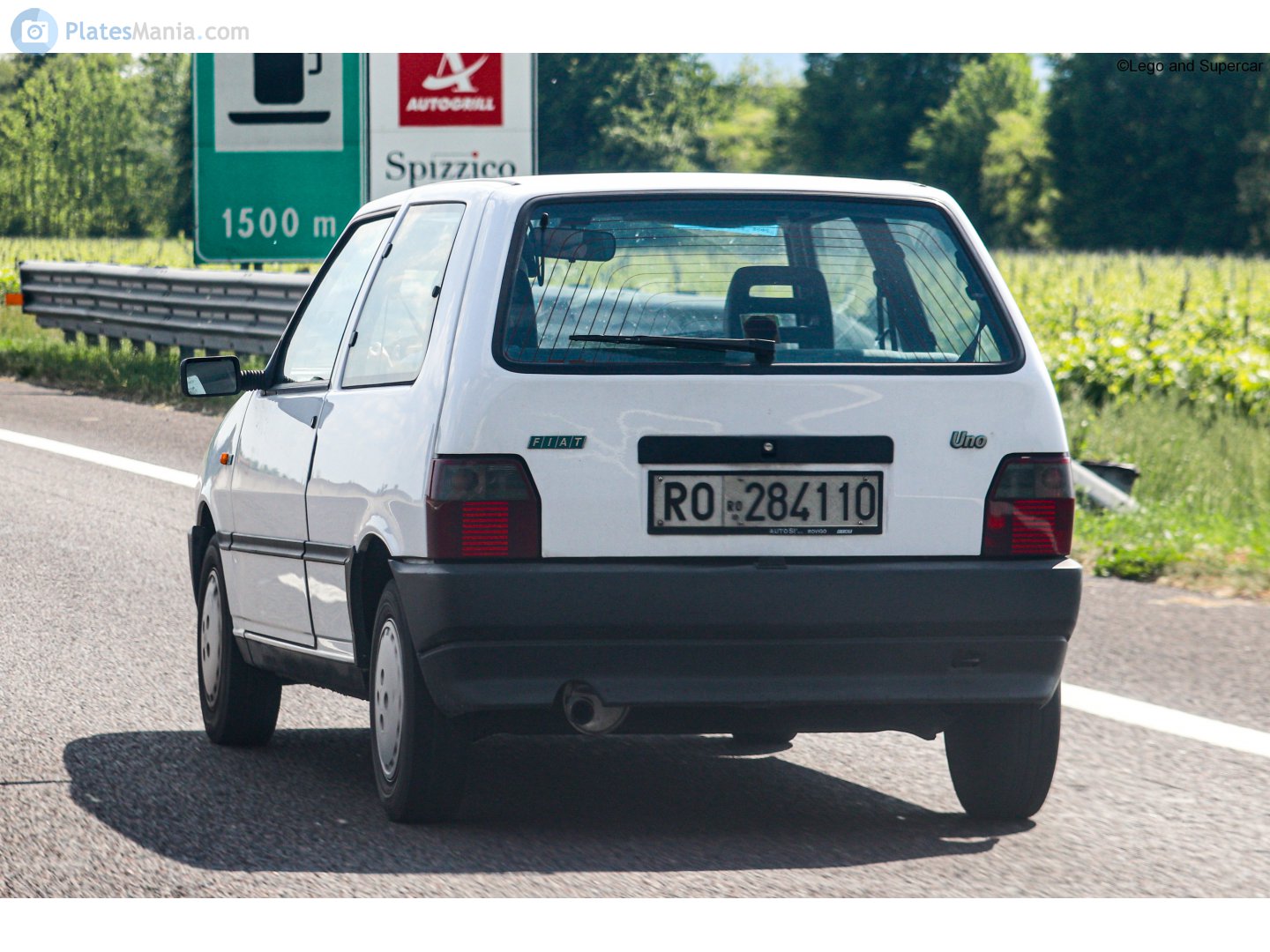RO 284110, FIAT Uno 1st gen 3-door Hatch (146), facelift, 1989–1995 (–2003 for others)