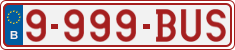 License plate of Belgium, Vanity Plates (2010)