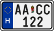 license plates of Hungary, Regular plates (2022)