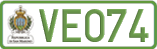 License plate of San Marino, Electric vehicles (123(4))