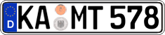 German license plate, Regular plates