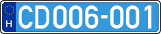license plates of Hungary, Diplomatic