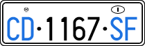 License plate of Italy, Diplomatic