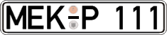 German license plate, Regular plates