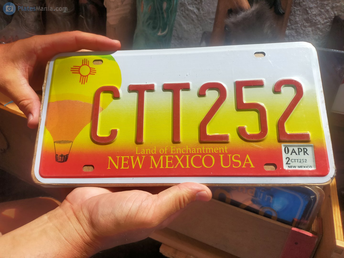 CTT252, License plate without vehicle 