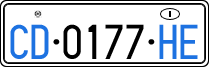 License plate of Italy, Diplomatic