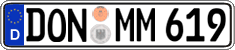 German license plate, Regular plates