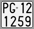 License plate of Italy, Motorcycles (1927 year series)