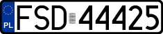 License plates of Poland, Regular car plates