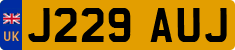 License plate of the United Kingdom, 1983 year system
