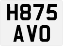 License plate of the United Kingdom, 1983 year system